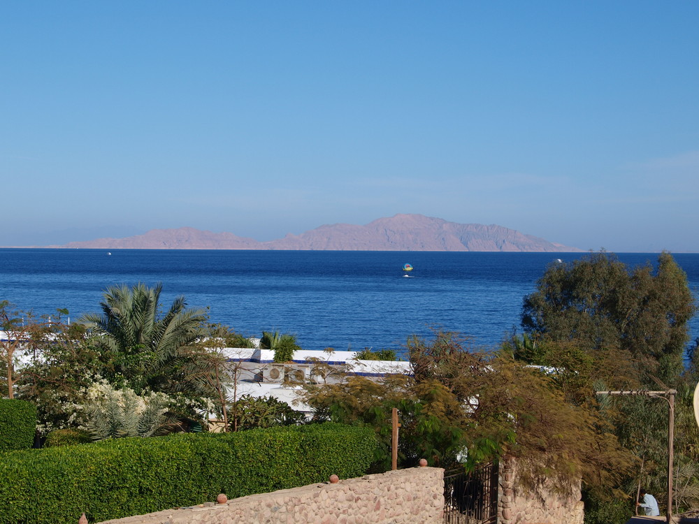 Blick auf das rote Meer