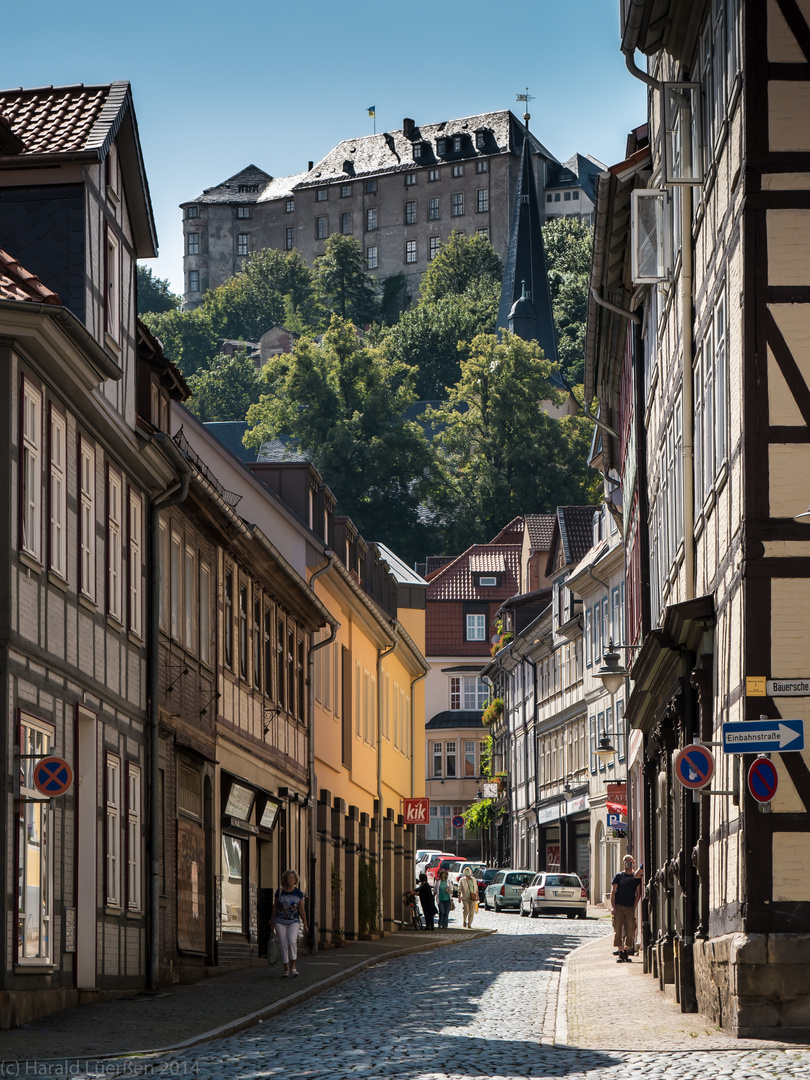 Blick auf das Schloss Blankenburg/ Harz