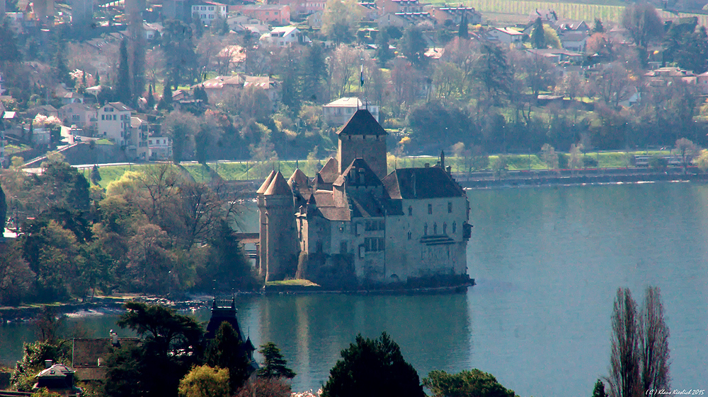 Blick auf das Schloss Chillon....