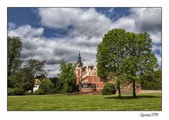 Blick auf das Schloß in Bad Muskau...