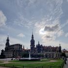 Blick auf das Schloss in Dresden 