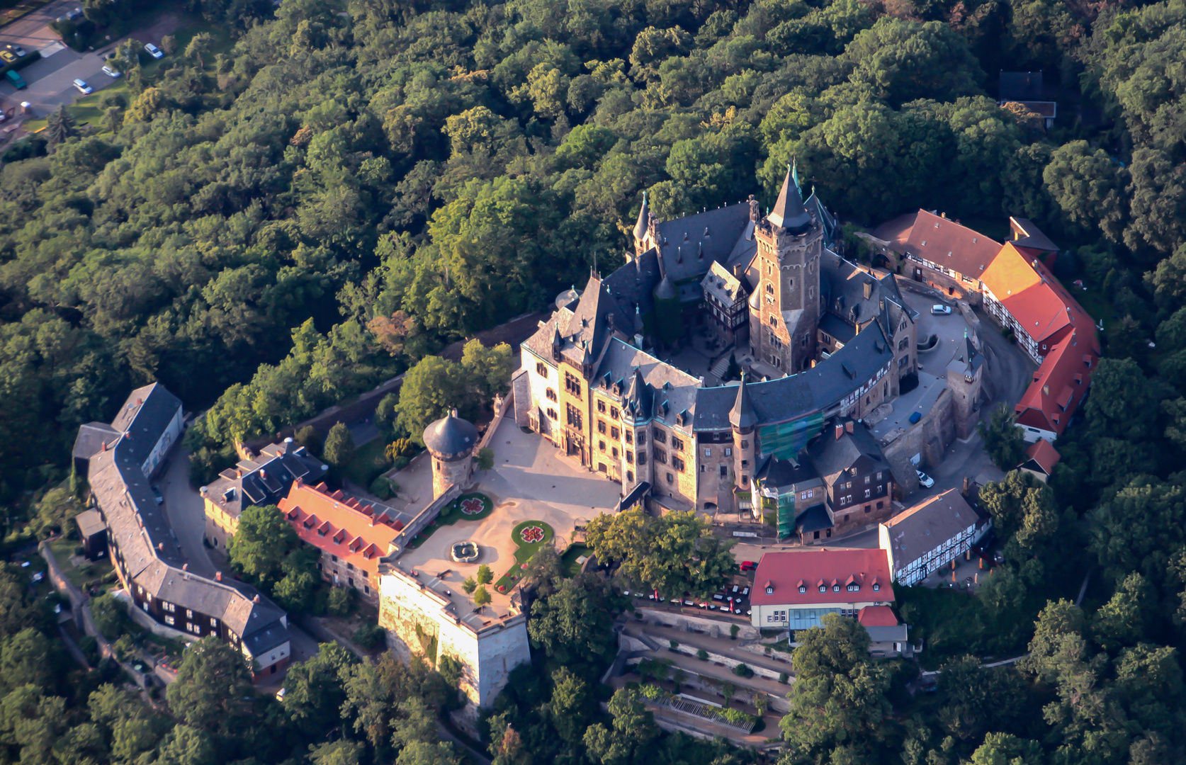 Blick auf das Schloss in Wernigerode