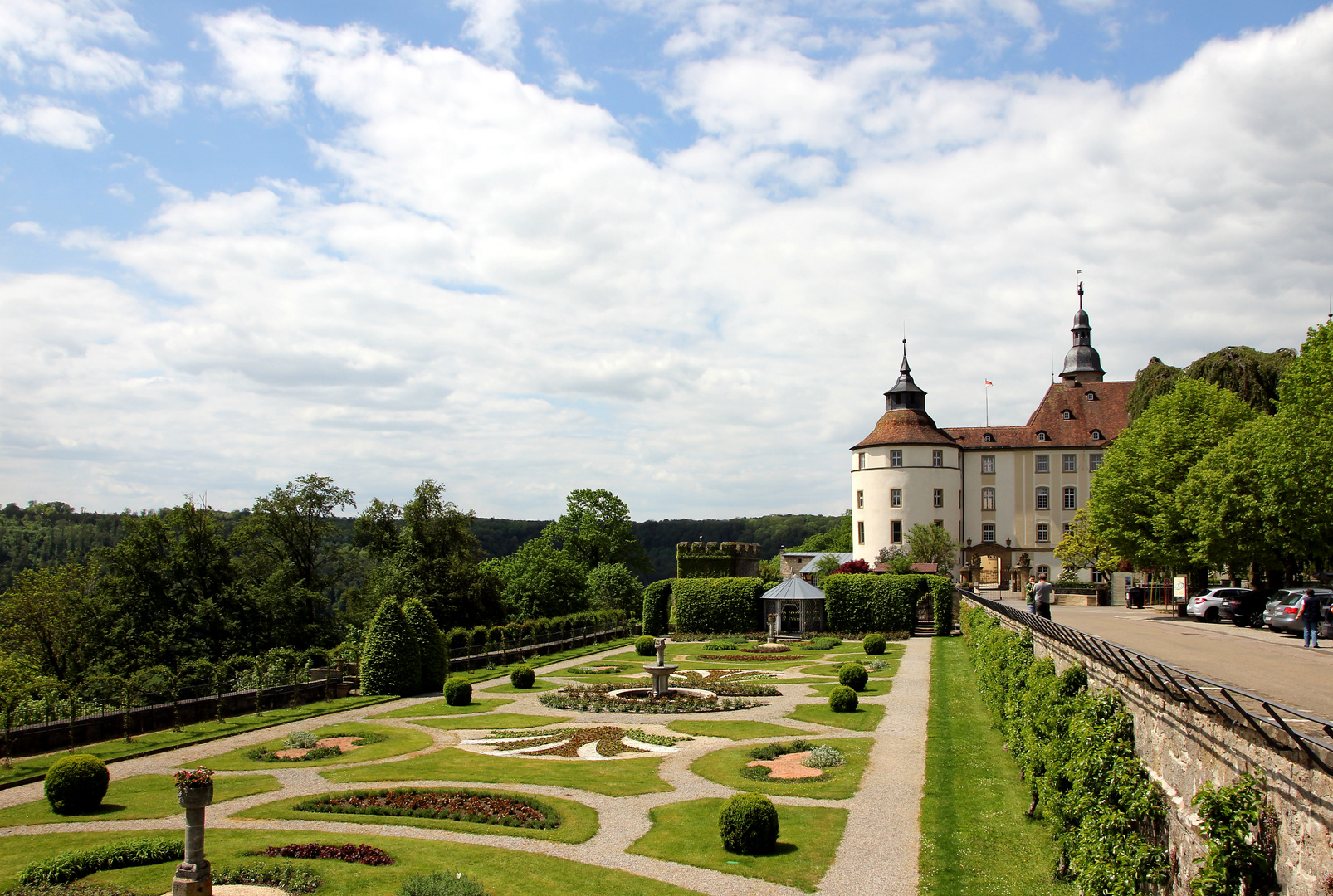 Blick auf das Schloss Langenburg