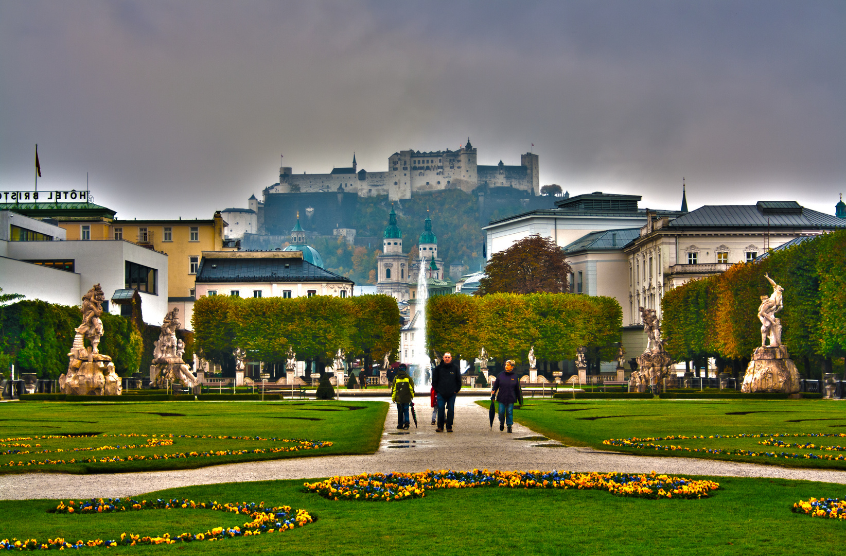 Blick auf das Schloss Salzburg