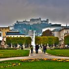 Blick auf das Schloss Salzburg