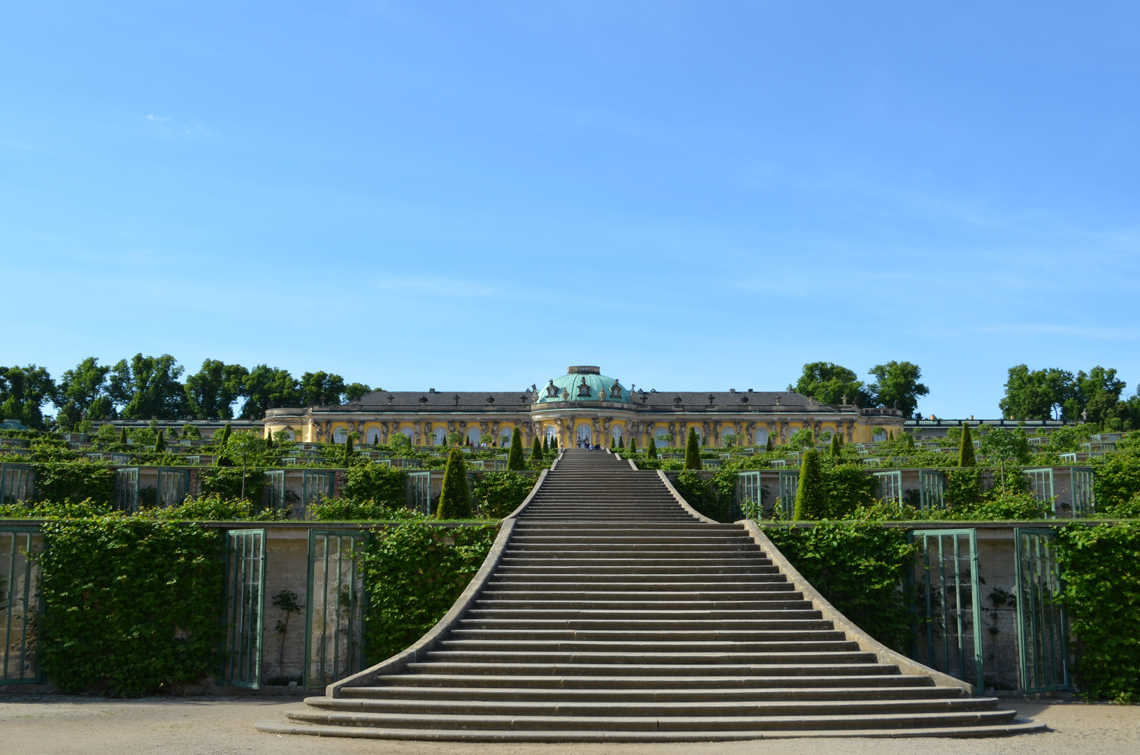 Blick auf das Schloss Sanssouci