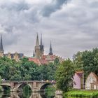 Blick auf das Schloss und den Dom von Merseburg