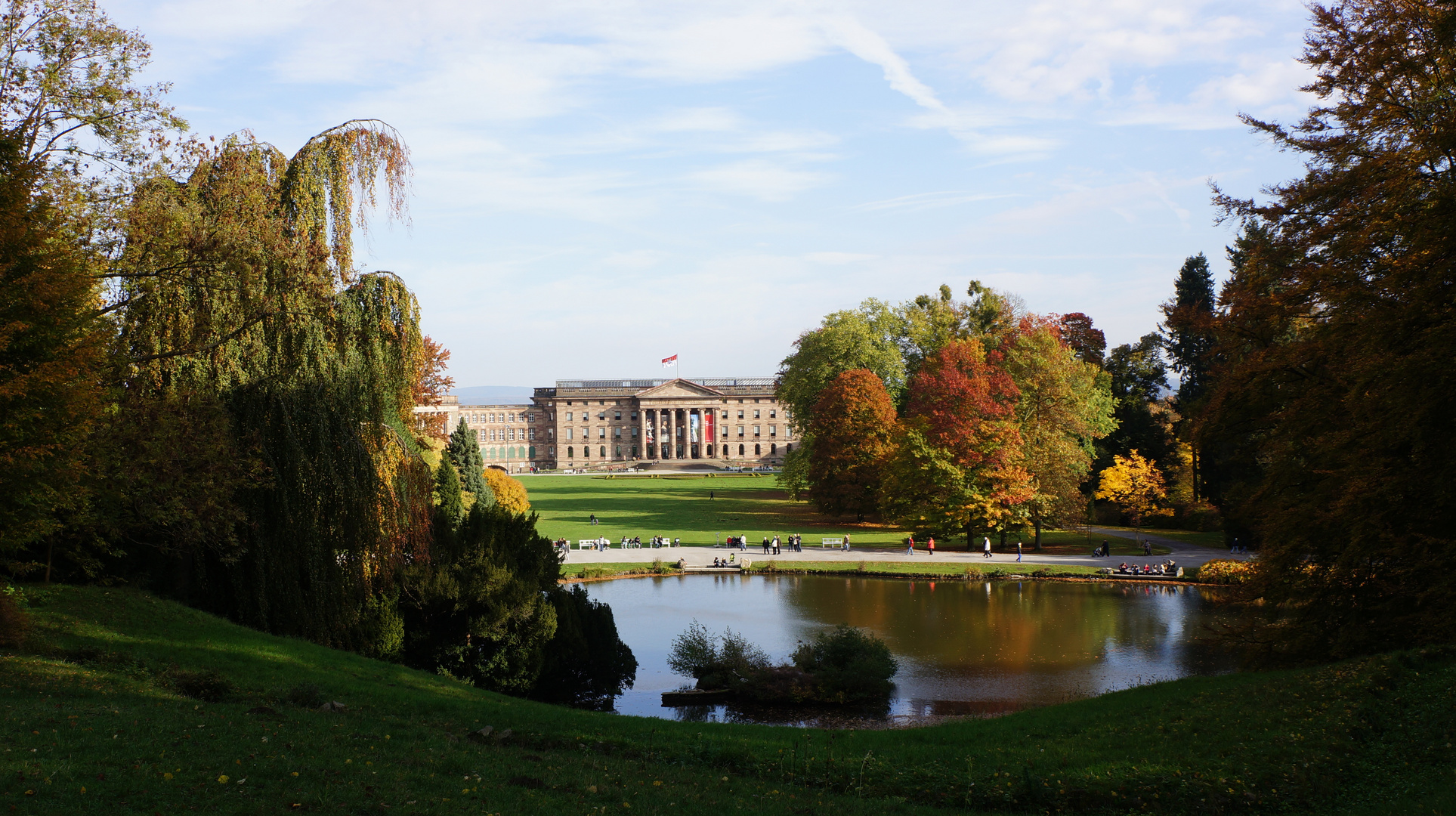 Blick auf das Schloss Wilhelmshöhe