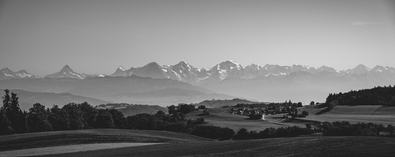 Blick auf das Schweizer Gebirge