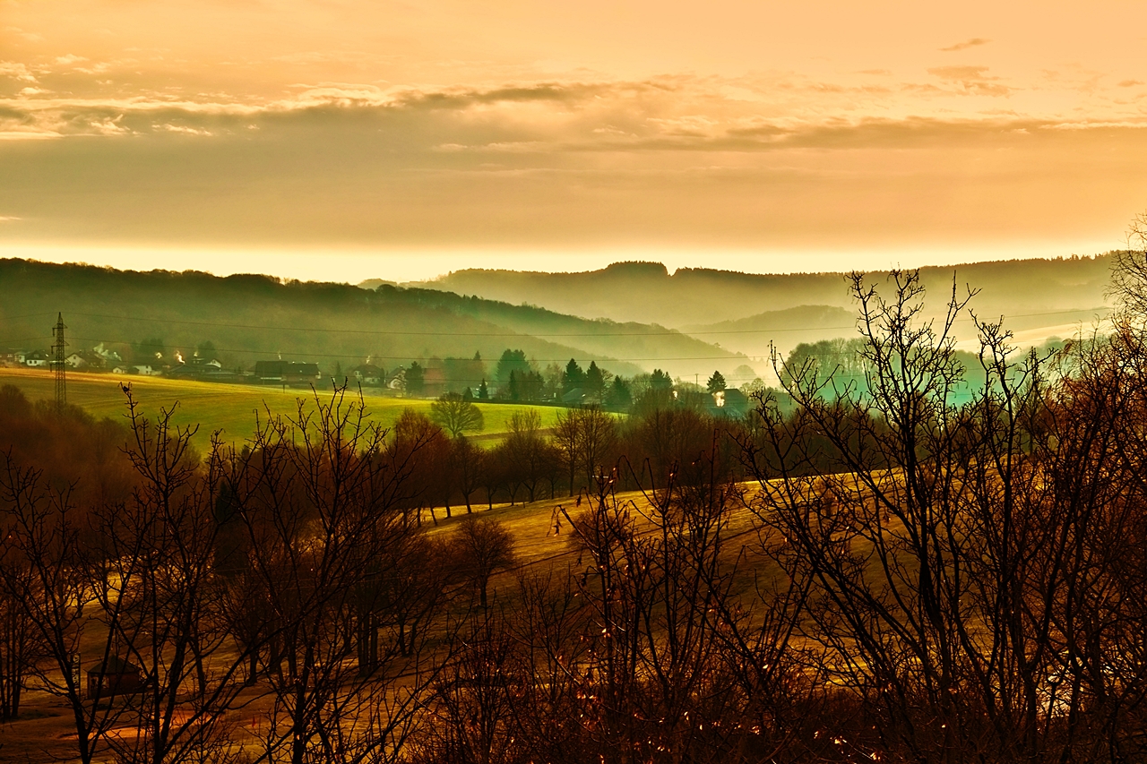 Blick auf das Siebengebirge