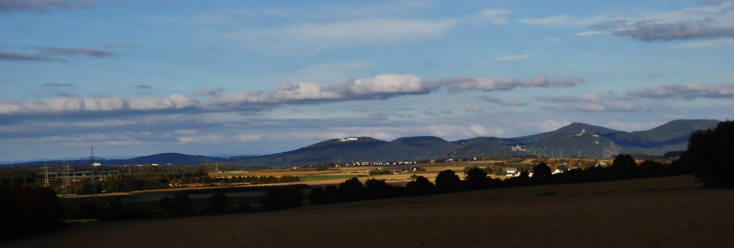 Blick auf das Siebengebirge