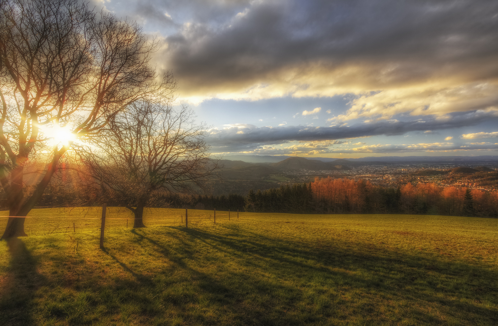 Blick auf das sonnige Graz