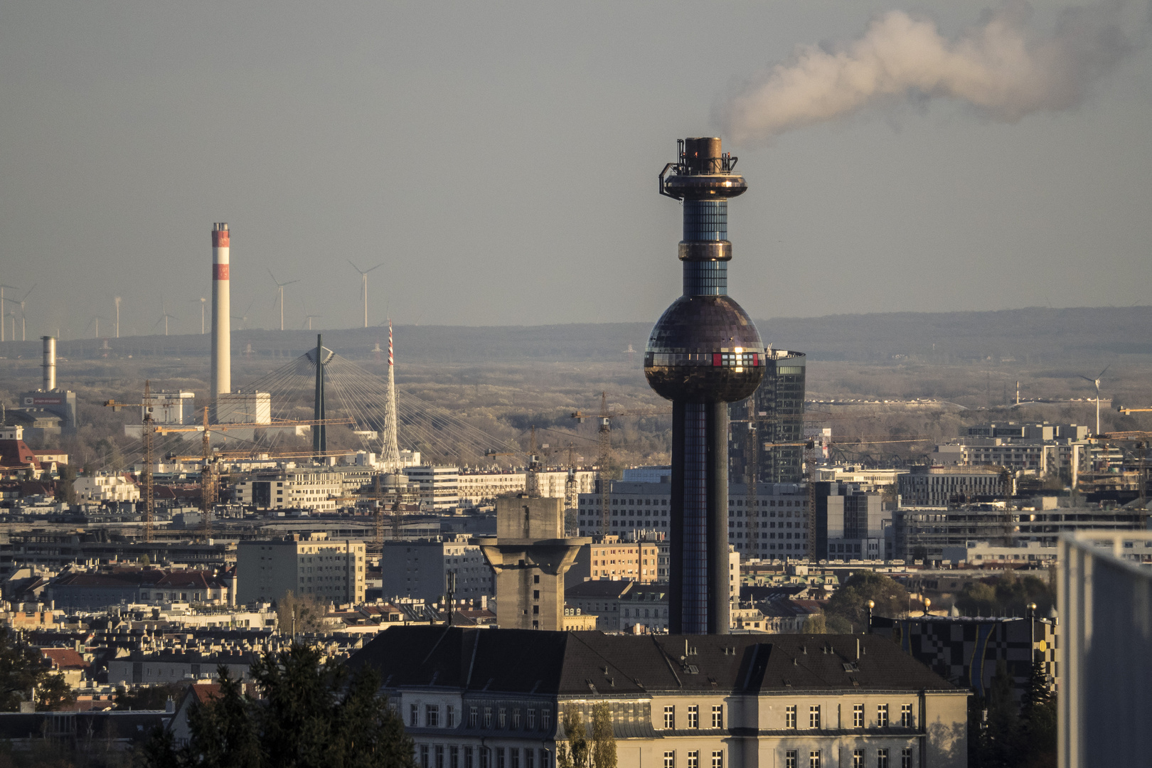 Blick auf das Spittelauer Heizwerk 