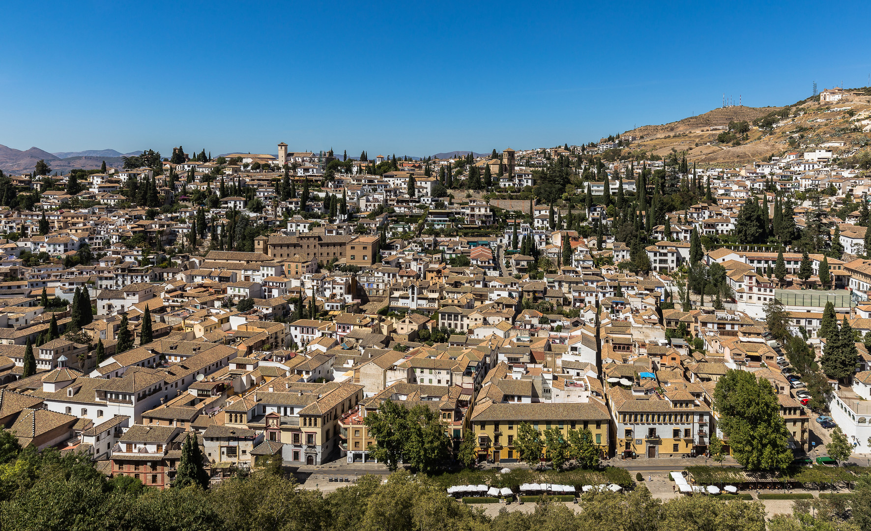 Blick auf das Stadtviertel Albaicin 