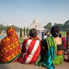 Blick auf das Taj Mahal