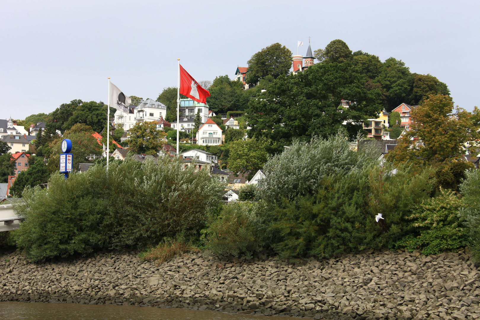 Blick auf das Treppenviertel in Blankenese