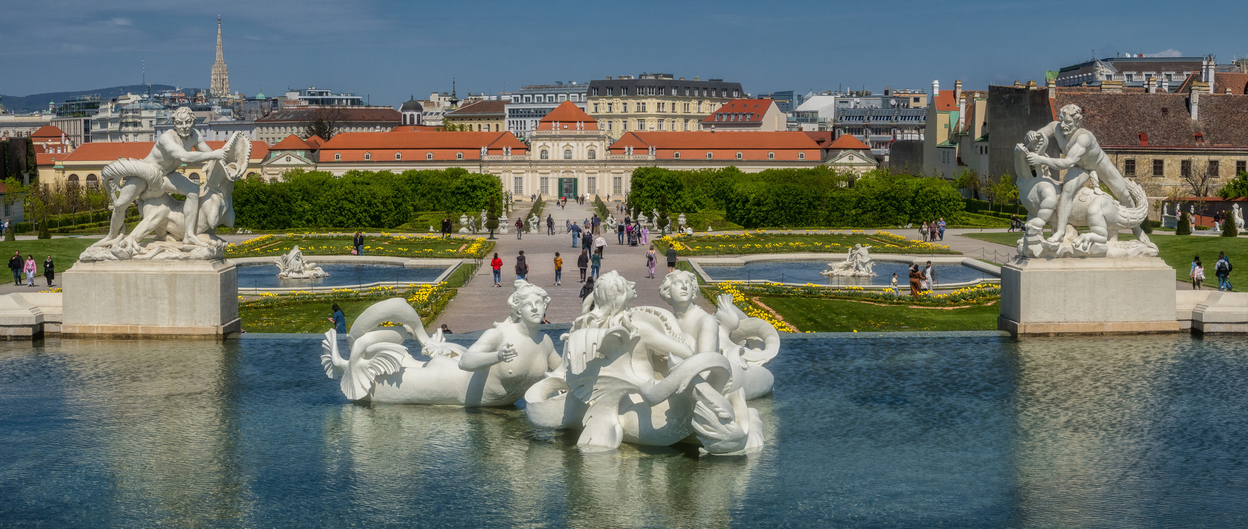 Blick auf das Untere Belvedere in Wien