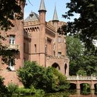 Blick auf das Wasserschloss Moyland am Niederrhein