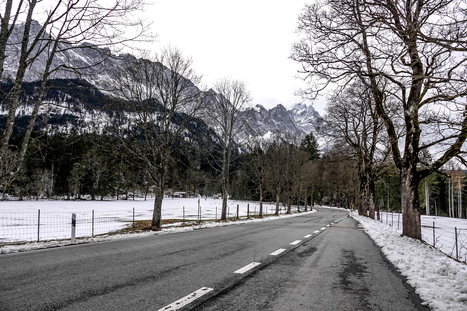 Blick auf das Wettersteingebirge, ...