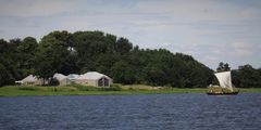 Blick auf das Wikingermuseum bei Schleswig 