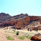 Blick auf das Zentrum des alten Petra