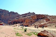 Blick auf das Zentrum des alten Petra