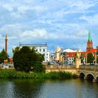 Blick auf das Zentrum von Schwerin