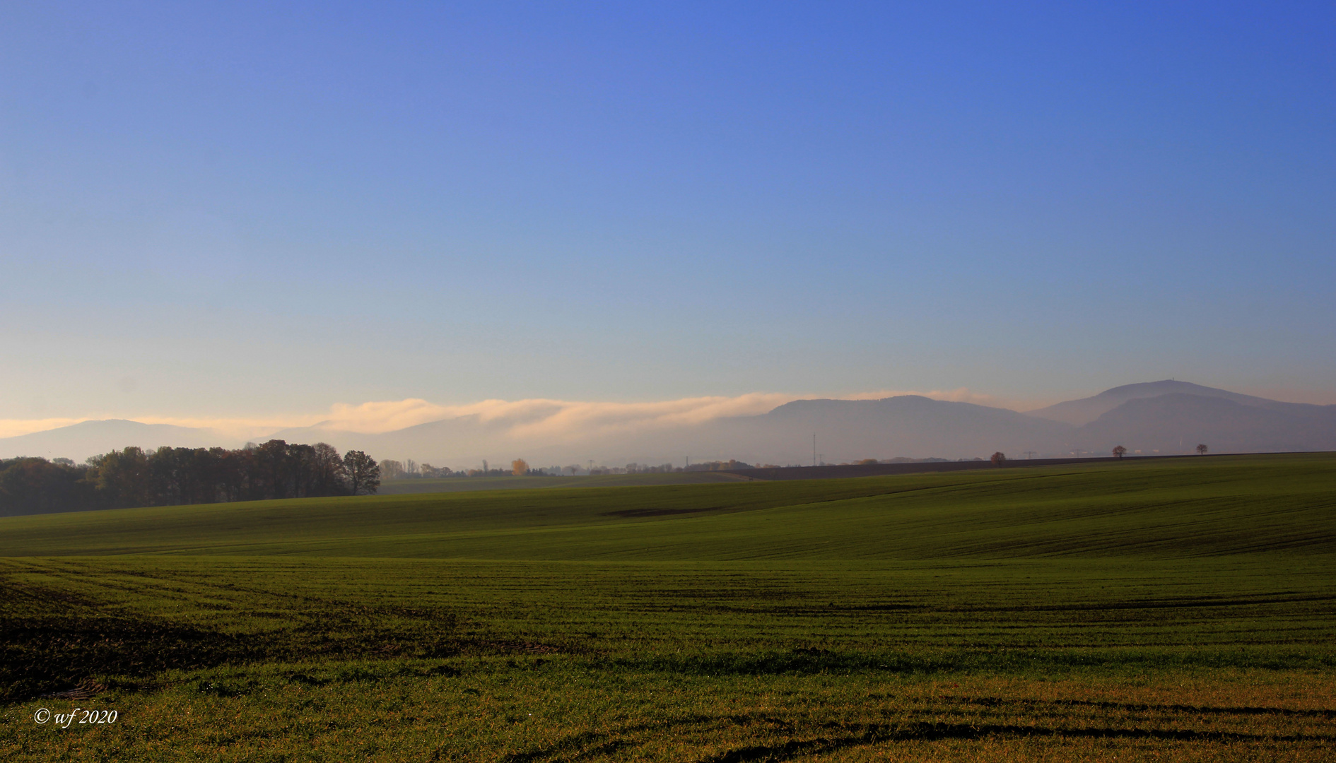 Blick auf das Zittauer Gebirge