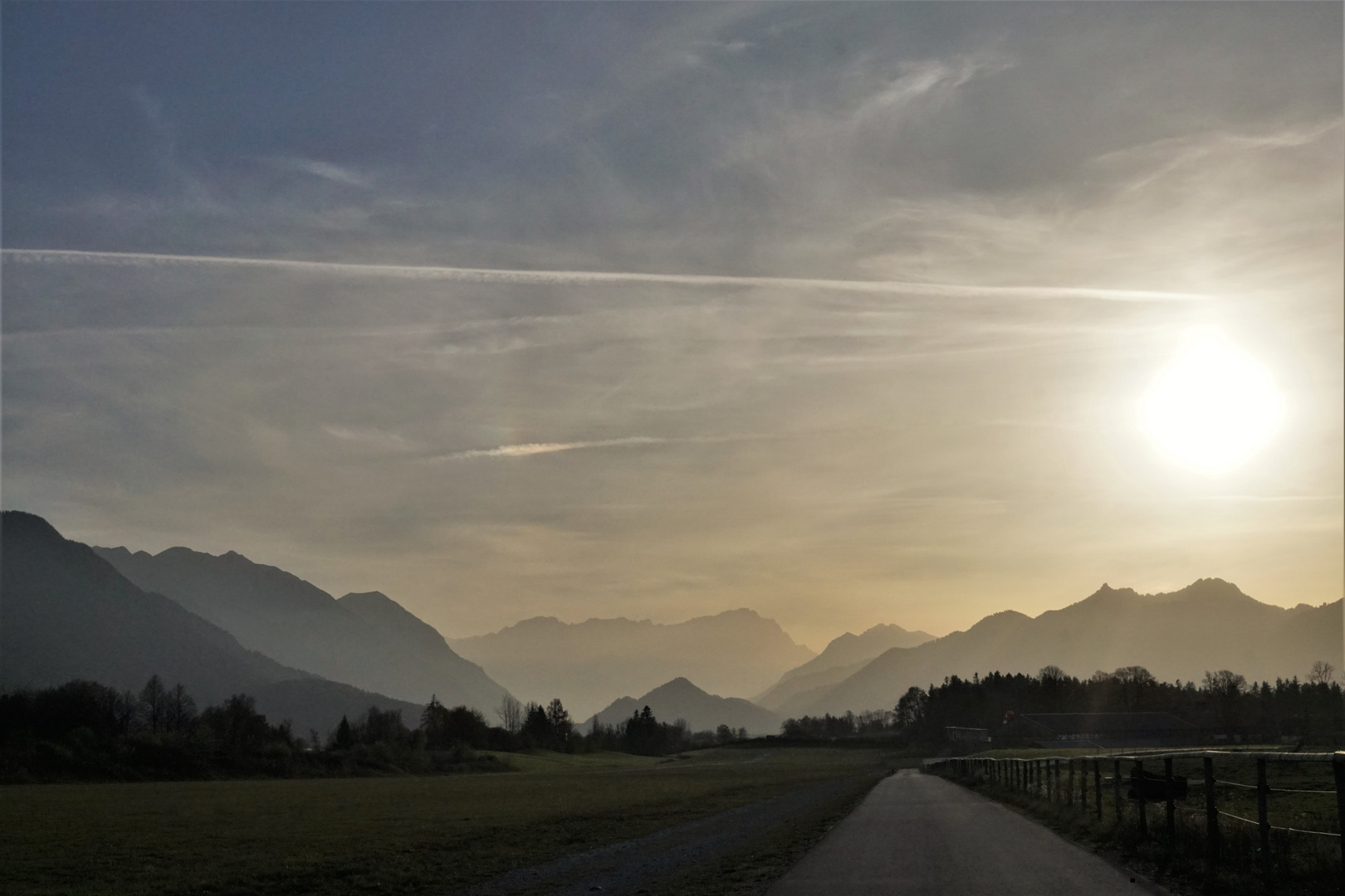 Blick auf das Zugspitzmassiv