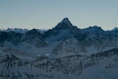 Blick auf dem Hochvogel vom Hindelanger Klettersteig