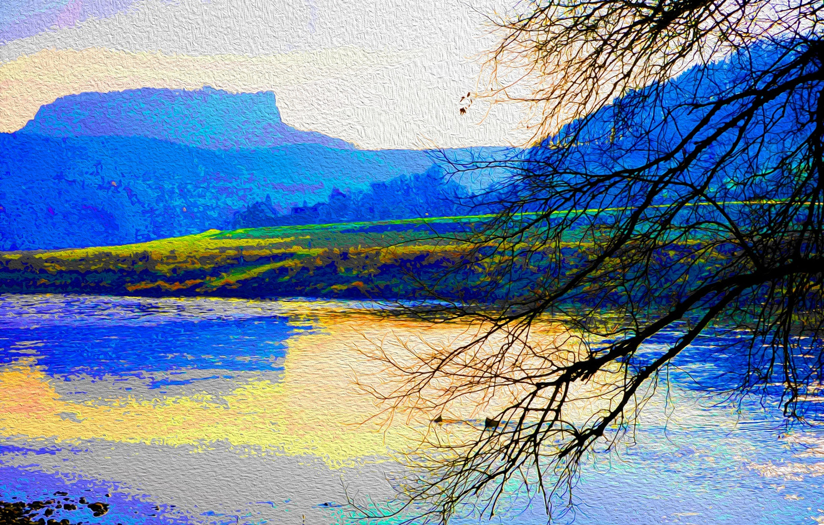 Blick auf dem Königstein, Sächsische Zeit