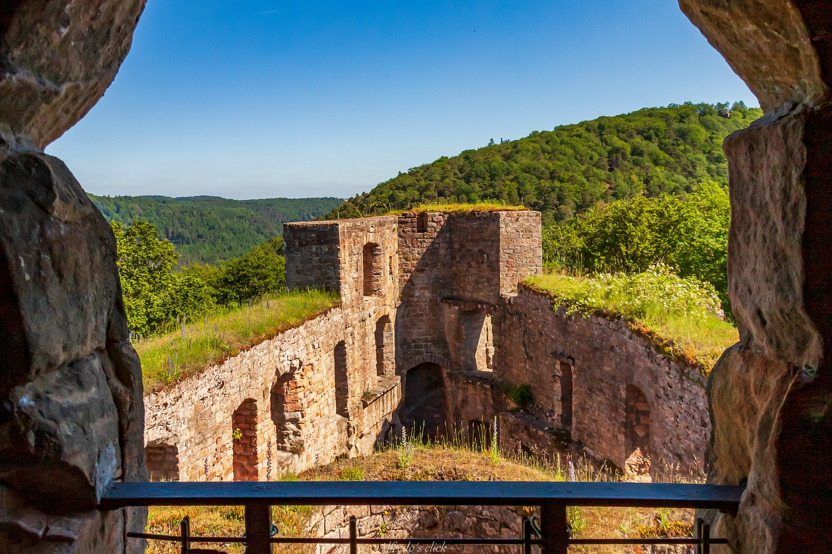 Blick auf dem "Palas"