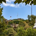 Blick auf dem Schlossberg von der Stadt Homburg aus.