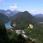 Blick auf den Alpsee und das Schloss...