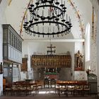 Blick auf den Altar der St. Johanniskirche Nieblum auf Föhr