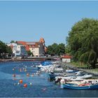 Blick auf den Alten Strom in Warnemünde