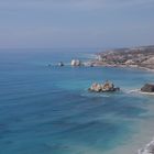 Blick auf den Aphrodite-Felsen