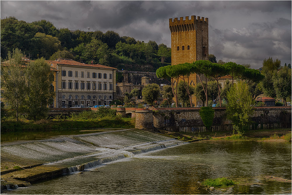 Blick auf den Arno.....