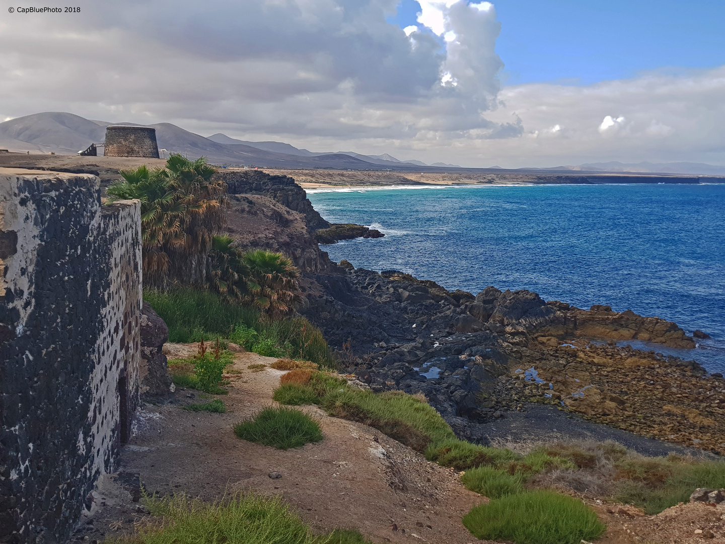 Blick auf den Atlantik in EL Cotillo Fuerteventura