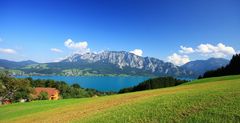 Blick auf den Attersee...