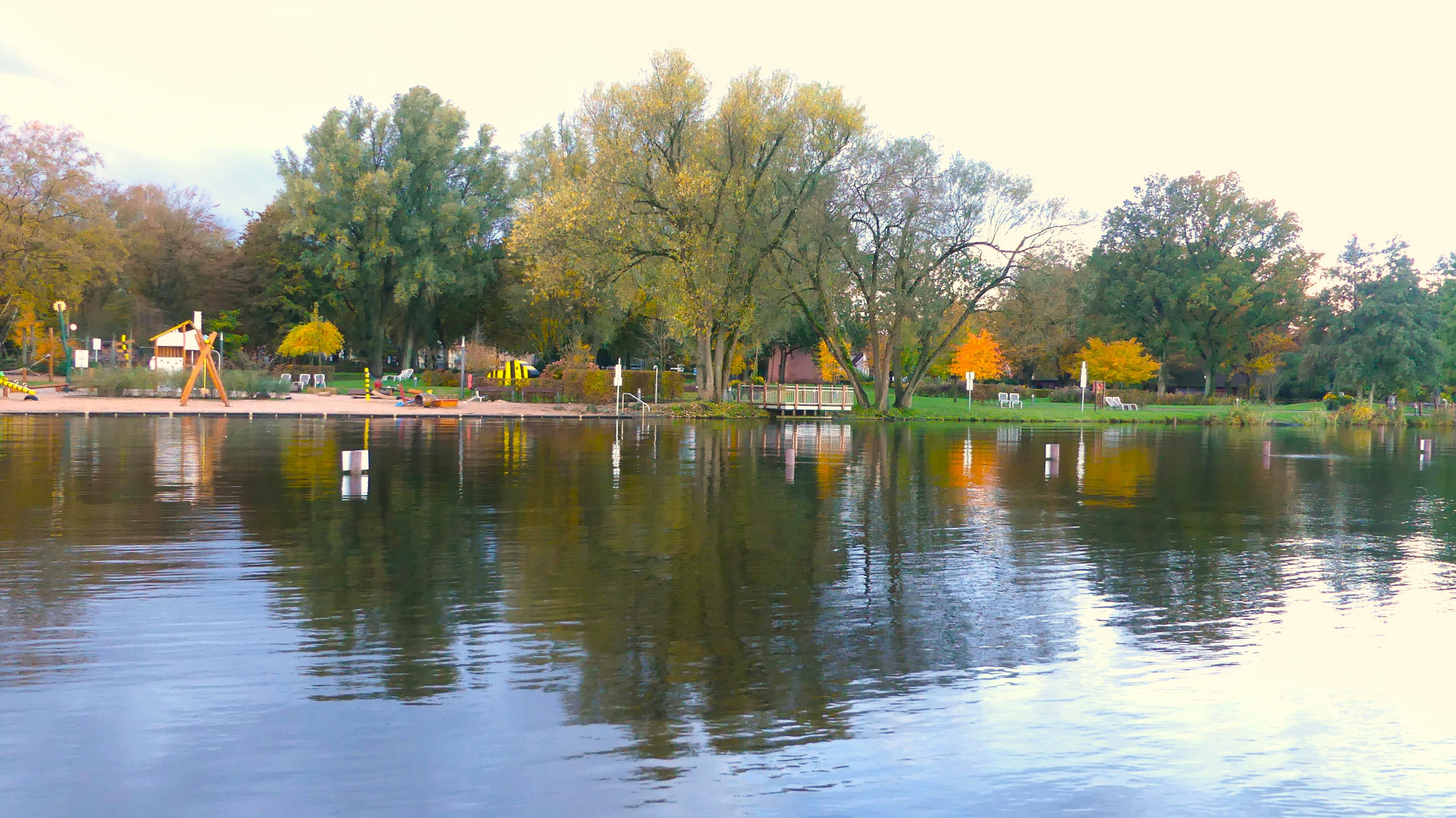 Blick auf den Bad Zwischenahner Kurpark ...