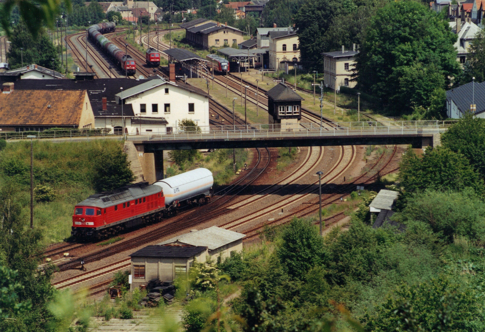 Blick auf den Bahnhof Nossen