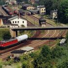 Blick auf den Bahnhof Nossen