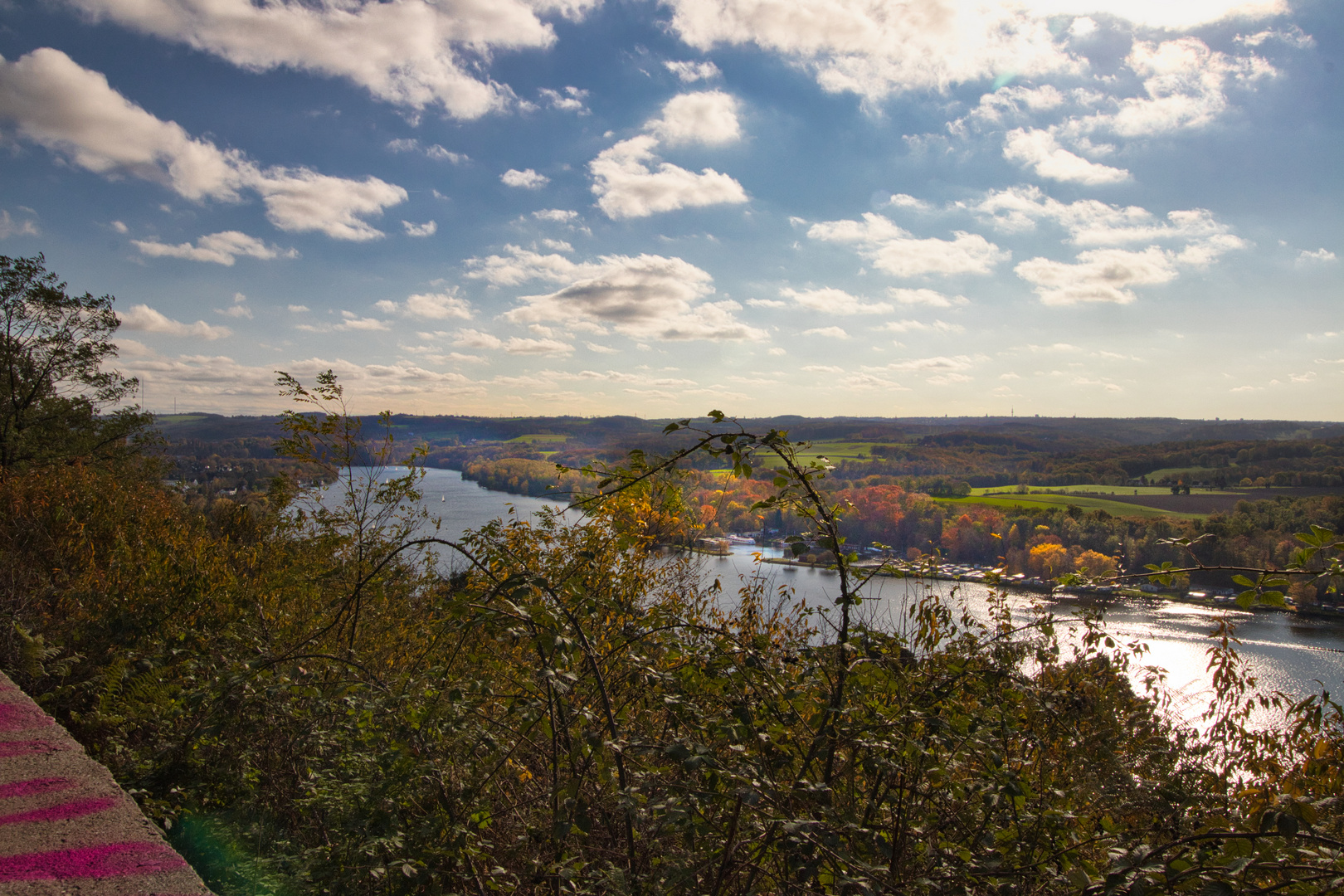 Blick auf den Baldeney See in Essen