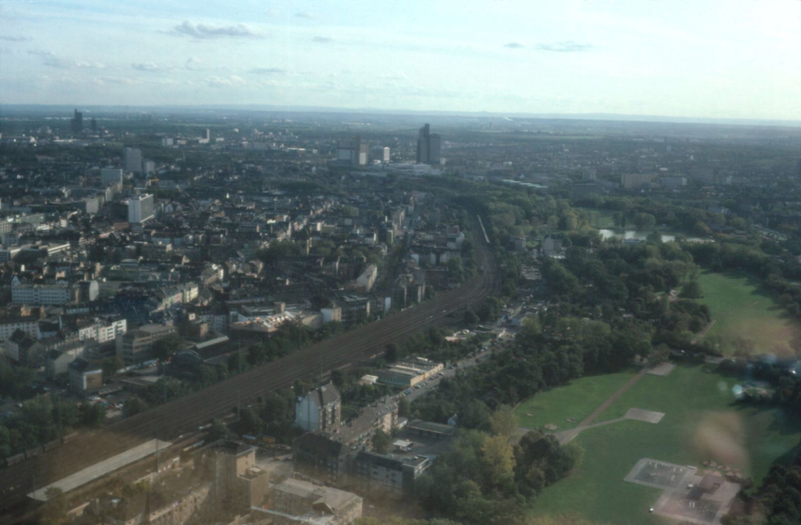 Blick auf den Bf Köln-West 1983