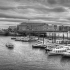 Blick auf den Binnenhafen und das Slomanhaus