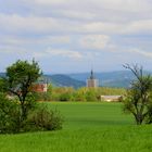 Blick auf den blauen Turm