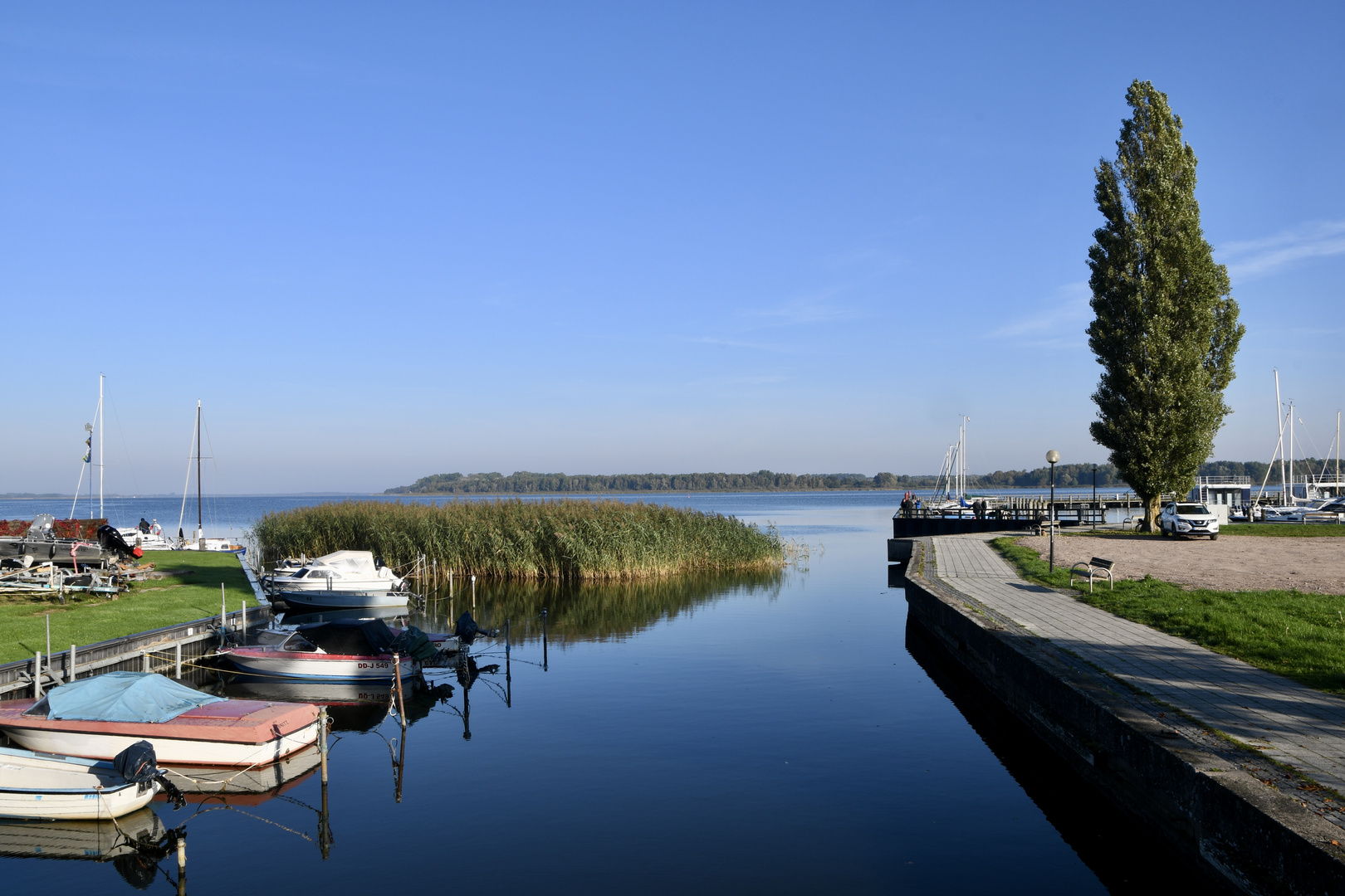 Blick auf den Bodden in Ribnitz - Damgarten