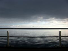 Blick auf den Bodensee bei der Überfahrt.