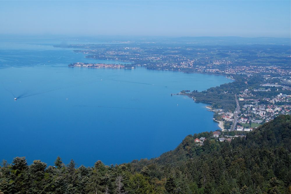 Blick auf den Bodensee vom Pfänder